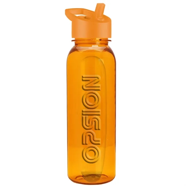The Boss 24 Oz. Embossed Tritan Bottle with Flip Straw Lid - The Boss 24 Oz. Embossed Tritan Bottle with Flip Straw Lid - Image 10 of 12