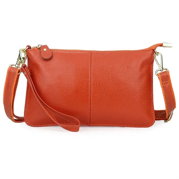 Leather Wristlet Clutch Bag - Leather Wristlet Clutch Bag - Image 5 of 16