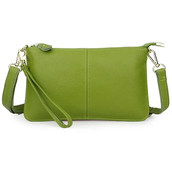 Leather Wristlet Clutch Bag - Leather Wristlet Clutch Bag - Image 9 of 16