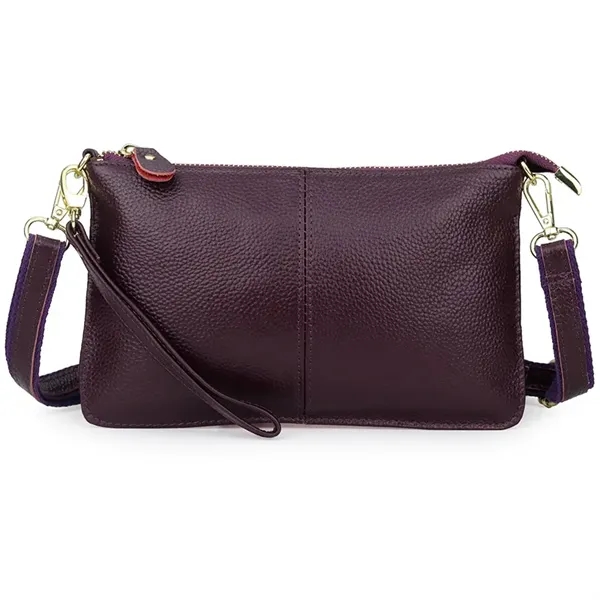 Leather Wristlet Clutch Bag - Leather Wristlet Clutch Bag - Image 10 of 16