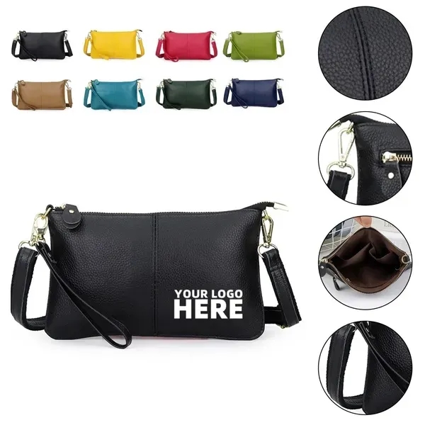 Leather Wristlet Clutch Bag - Leather Wristlet Clutch Bag - Image 16 of 16