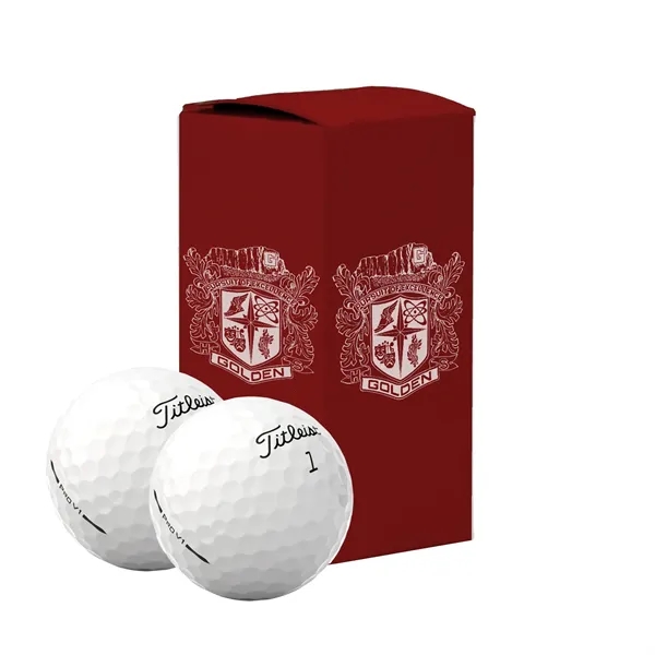 Titleist Pro V1 Golf Balls in Custom Two Ball Sleeve - Titleist Pro V1 Golf Balls in Custom Two Ball Sleeve - Image 0 of 2