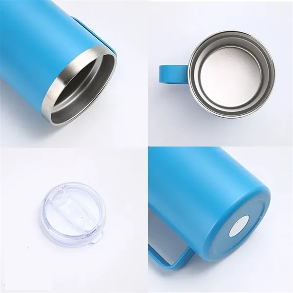 16oz Coffee Mug Tumbler Vacuum Insulated Cup with Handle - 16oz Coffee Mug Tumbler Vacuum Insulated Cup with Handle - Image 2 of 6
