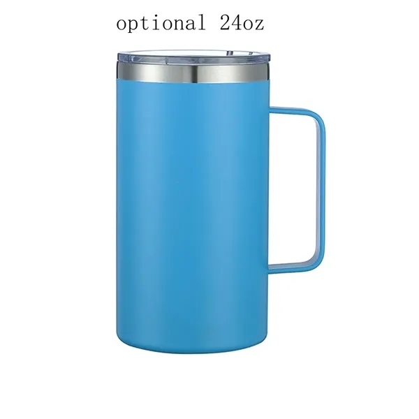 16oz Coffee Mug Tumbler Vacuum Insulated Cup with Handle - 16oz Coffee Mug Tumbler Vacuum Insulated Cup with Handle - Image 4 of 6