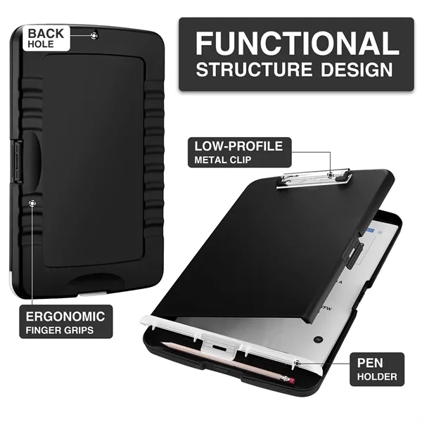 High Capacity Nursing Clipboard with Pen Holder - High Capacity Nursing Clipboard with Pen Holder - Image 1 of 4