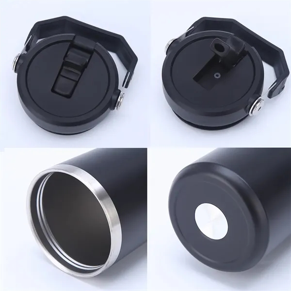 30oz Stainless Steel Tumbler with Top Handle - 30oz Stainless Steel Tumbler with Top Handle - Image 3 of 4