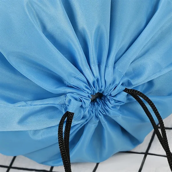 210D polyester drawstring backpack with zipper - 210D polyester drawstring backpack with zipper - Image 7 of 7