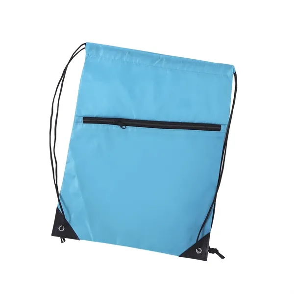 Polyester Drawstring Backpack - Polyester Drawstring Backpack - Image 2 of 4