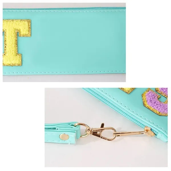 Towel Embroidery Letter Transparent Waterproof Makeup Bag - Towel Embroidery Letter Transparent Waterproof Makeup Bag - Image 11 of 17
