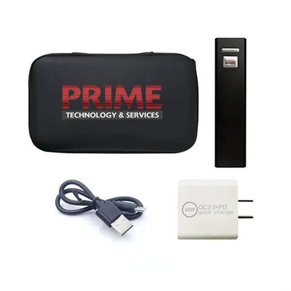 2200mAh Power Bank and 20w Wall Charger Set - 2200mAh Power Bank and 20w Wall Charger Set - Image 0 of 3