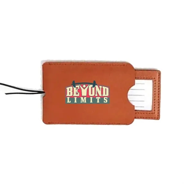 Suitcase Luggage Tags with Sleeve & Elastic Band - Suitcase Luggage Tags with Sleeve & Elastic Band - Image 3 of 3