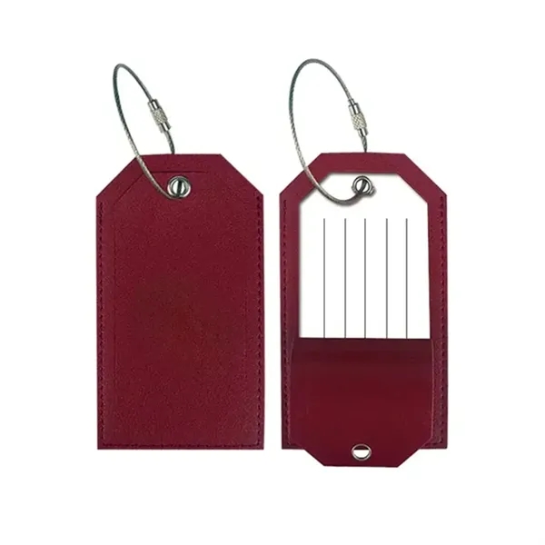 Leather Travel Luggage Tag For Suitcase - Leather Travel Luggage Tag For Suitcase - Image 2 of 6