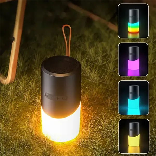 Portable Bluetooth Speaker with LED Dynamic Lights - Portable Bluetooth Speaker with LED Dynamic Lights - Image 3 of 4