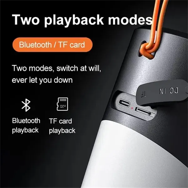 Portable Bluetooth Speaker with LED Dynamic Lights - Portable Bluetooth Speaker with LED Dynamic Lights - Image 4 of 4