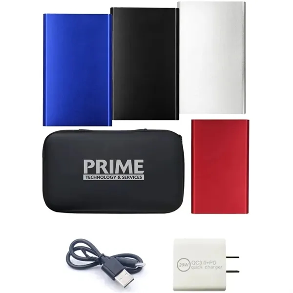 4000mAh Power Bank and 20w Wall Charger Set - 4000mAh Power Bank and 20w Wall Charger Set - Image 0 of 7