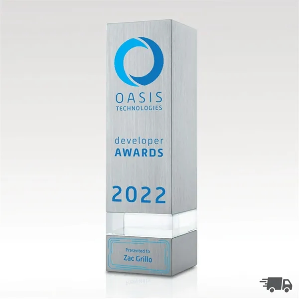 Crystal and Aluminum Tower Award-Ansley