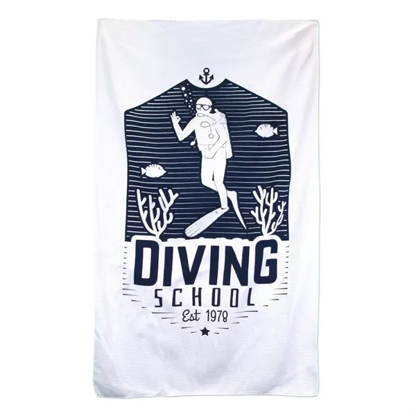 Custom Waffle Weave Beach Towel