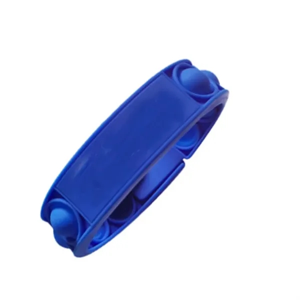 Silicone Finger Bubble Stress Relief Bracelet Wristband - Silicone Finger Bubble Stress Relief Bracelet Wristband - Image 2 of 6
