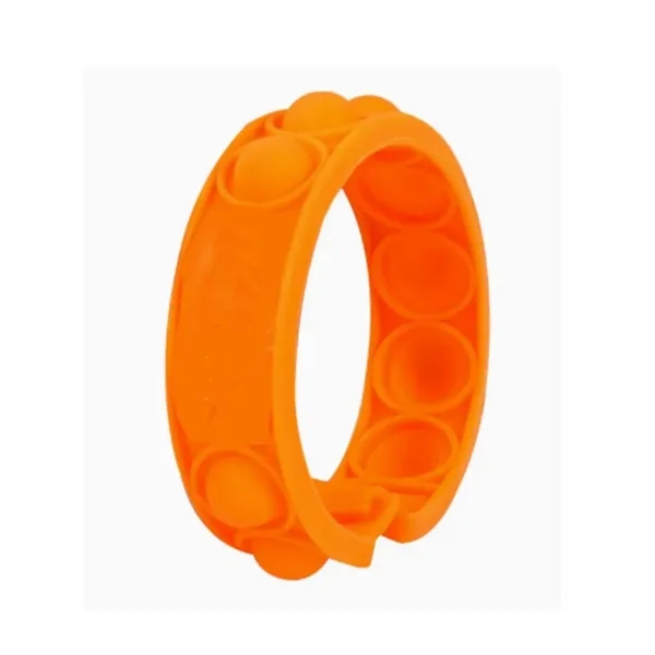 Silicone Finger Bubble Stress Relief Bracelet Wristband - Silicone Finger Bubble Stress Relief Bracelet Wristband - Image 5 of 6