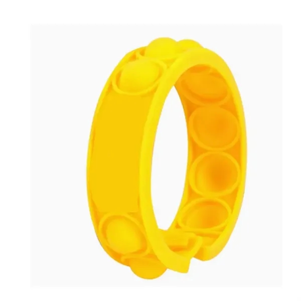 Silicone Finger Bubble Stress Relief Bracelet Wristband - Silicone Finger Bubble Stress Relief Bracelet Wristband - Image 6 of 6