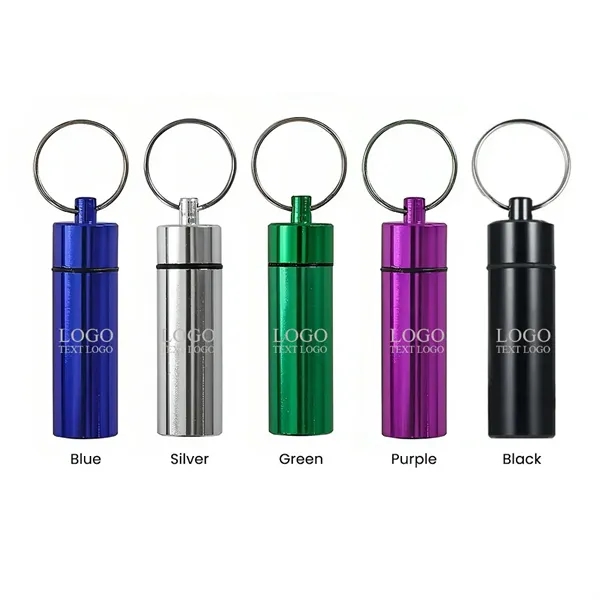 Waterproof Pill Box Keychain - Waterproof Pill Box Keychain - Image 1 of 7