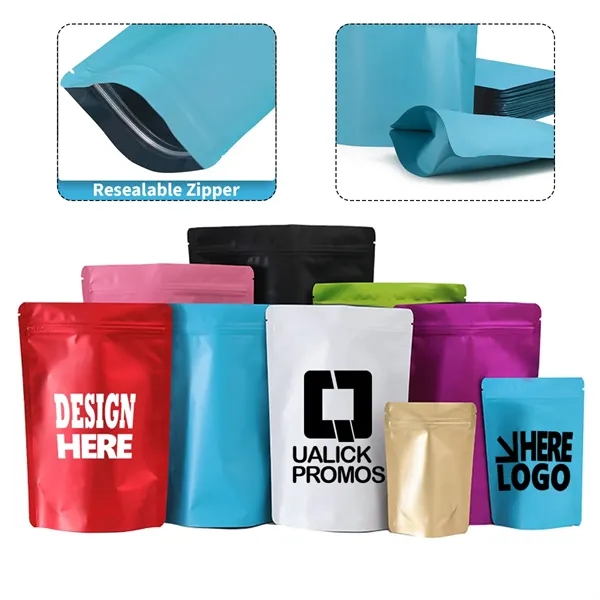 Colorful Resealable Stand-Up Foil Bags for Food Storage - Colorful Resealable Stand-Up Foil Bags for Food Storage - Image 0 of 11