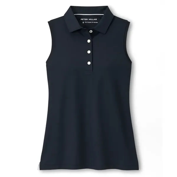 Peter Millar Women's Band Sport Mesh Sleeveless Button Polo - Peter Millar Women's Band Sport Mesh Sleeveless Button Polo - Image 0 of 6