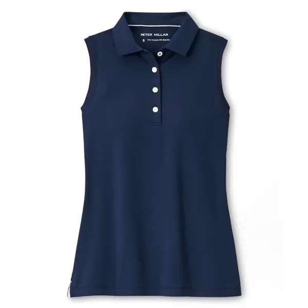 Peter Millar Women's Band Sport Mesh Sleeveless Button Polo - Peter Millar Women's Band Sport Mesh Sleeveless Button Polo - Image 1 of 6