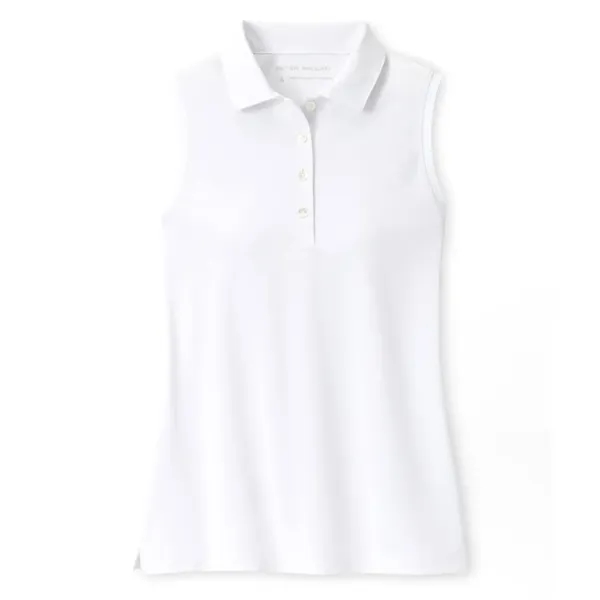 Peter Millar Women's Band Sport Mesh Sleeveless Button Polo - Peter Millar Women's Band Sport Mesh Sleeveless Button Polo - Image 2 of 6