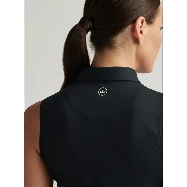 Peter Millar Women's Band Sport Mesh Sleeveless Button Polo - Peter Millar Women's Band Sport Mesh Sleeveless Button Polo - Image 5 of 6