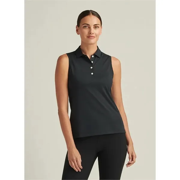 Peter Millar Women's Band Sport Mesh Sleeveless Button Polo - Peter Millar Women's Band Sport Mesh Sleeveless Button Polo - Image 6 of 6