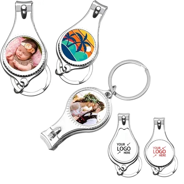 Customizable Nail Clipper Bottle Opener Keychain - Customizable Nail Clipper Bottle Opener Keychain - Image 0 of 5