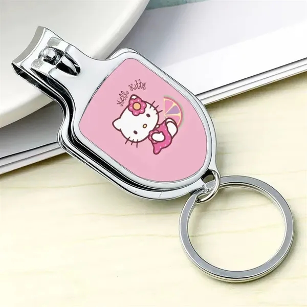 Customizable Nail Clipper Bottle Opener Keychain - Customizable Nail Clipper Bottle Opener Keychain - Image 2 of 5