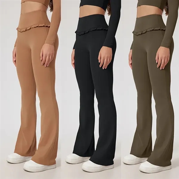 High-Waist Flare Yoga Pants - High-Waist Flare Yoga Pants - Image 5 of 7