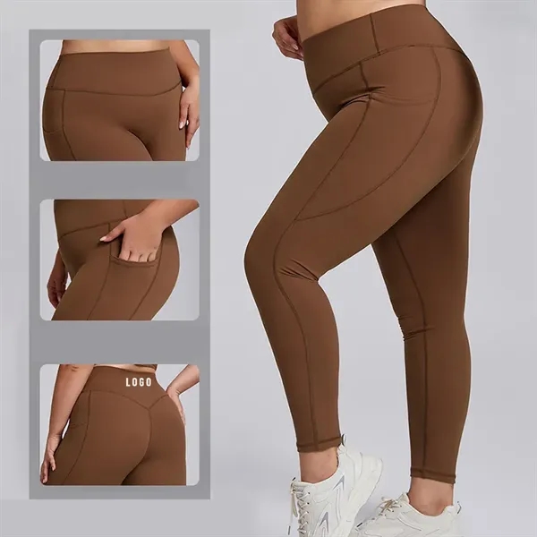 High Waisted Leggings Workout Sports Running Athletic Pants - High Waisted Leggings Workout Sports Running Athletic Pants - Image 0 of 10