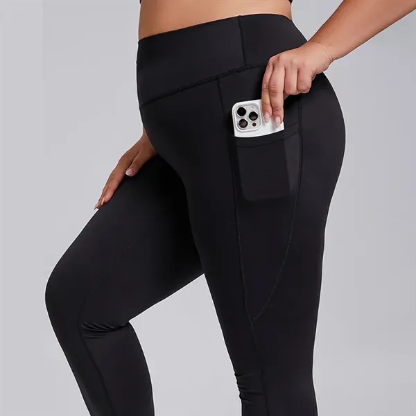 High Waisted Leggings Workout Sports Running Athletic Pants - High Waisted Leggings Workout Sports Running Athletic Pants - Image 3 of 10