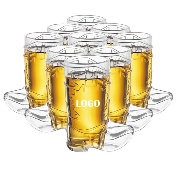 1Oz Mini Cowboy Boot Shot Plastic Cup Reusable - 1Oz Mini Cowboy Boot Shot Plastic Cup Reusable - Image 0 of 9