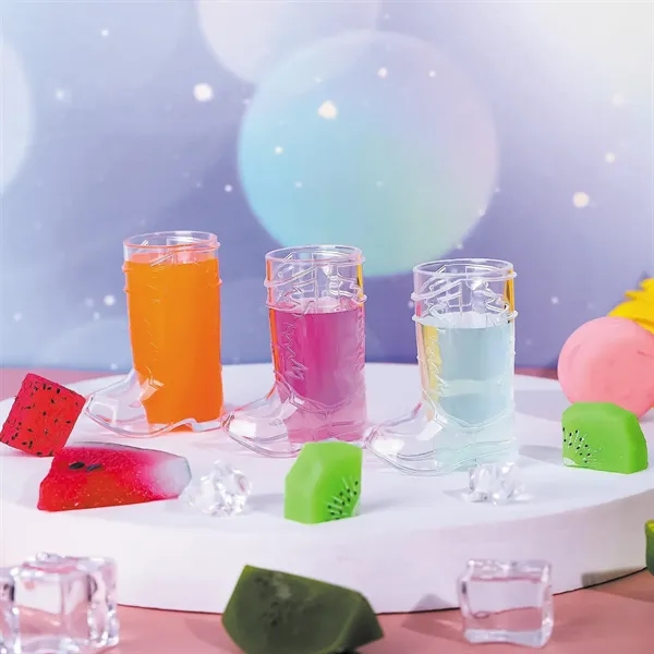 1Oz Mini Cowboy Boot Shot Plastic Cup Reusable - 1Oz Mini Cowboy Boot Shot Plastic Cup Reusable - Image 4 of 9