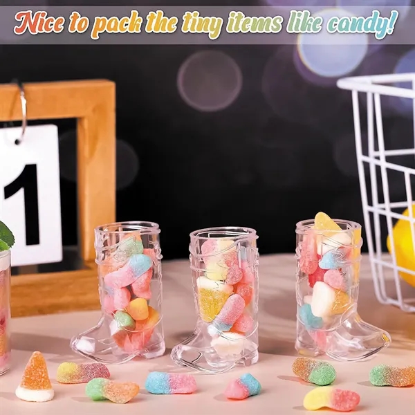 1Oz Mini Cowboy Boot Shot Plastic Cup Reusable - 1Oz Mini Cowboy Boot Shot Plastic Cup Reusable - Image 5 of 9