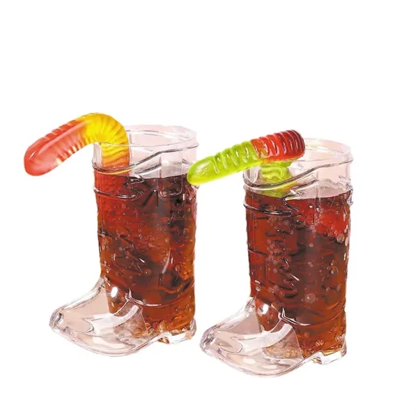 1Oz Mini Cowboy Boot Shot Plastic Cup Reusable - 1Oz Mini Cowboy Boot Shot Plastic Cup Reusable - Image 6 of 9