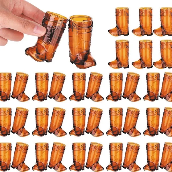 1Oz Mini Cowboy Boot Shot Plastic Cup Reusable - 1Oz Mini Cowboy Boot Shot Plastic Cup Reusable - Image 7 of 9