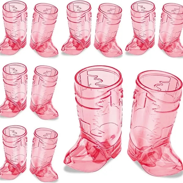 1Oz Mini Cowboy Boot Shot Plastic Cup Reusable - 1Oz Mini Cowboy Boot Shot Plastic Cup Reusable - Image 8 of 9