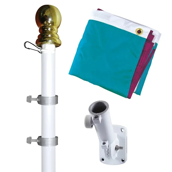 Banner Kit with 2' x 3' Flag and White Bracket - Banner Kit with 2' x 3' Flag and White Bracket - Image 4 of 9