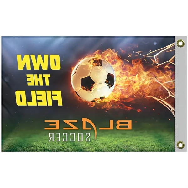 Promotional 2' x 3' Flag Kit with Pole and White Bracket - Promotional 2' x 3' Flag Kit with Pole and White Bracket - Image 3 of 10