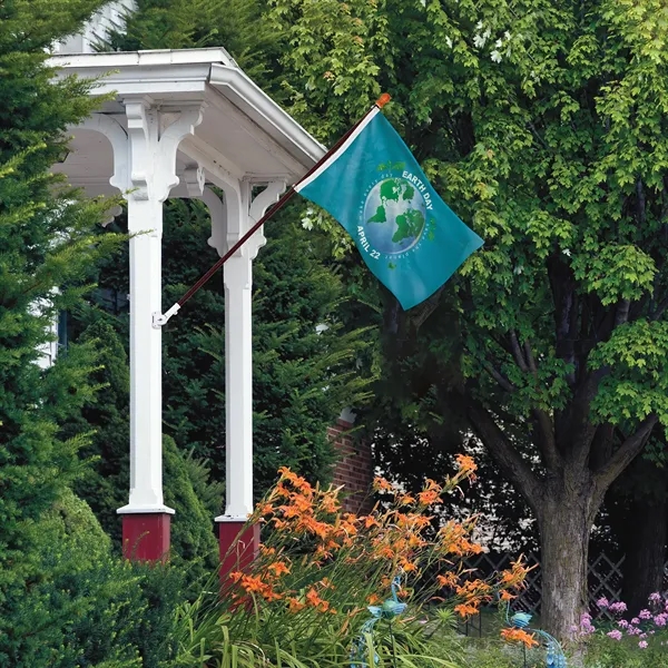Promotional 2' x 3' Flag Kit with Pole and White Bracket - Promotional 2' x 3' Flag Kit with Pole and White Bracket - Image 10 of 10