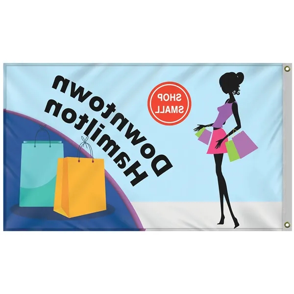 Promotional 3' x 5' Flag Kit with Pole and Silver Bracket - Promotional 3' x 5' Flag Kit with Pole and Silver Bracket - Image 3 of 10