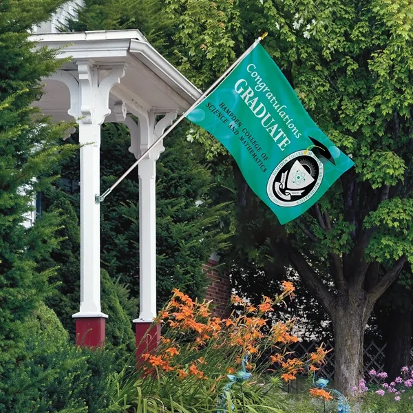 Promotional 3' x 5' Flag Kit with Pole and Silver Bracket - Promotional 3' x 5' Flag Kit with Pole and Silver Bracket - Image 10 of 10