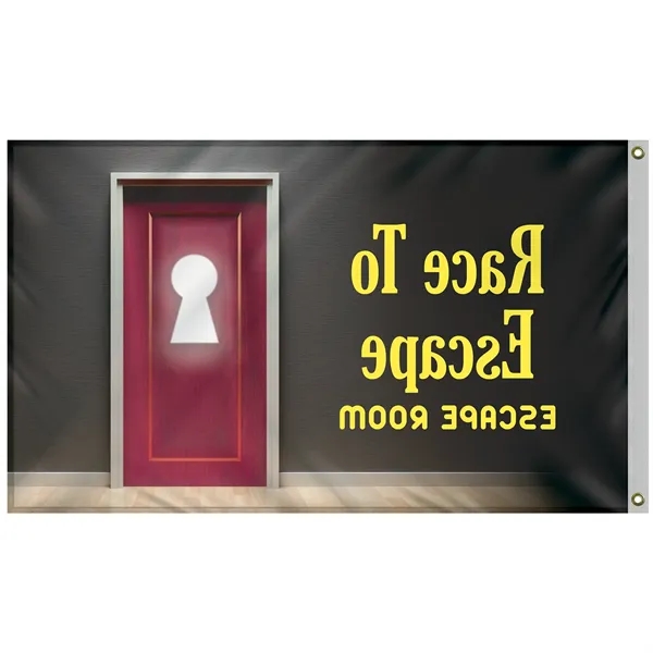 Promotional 3' x 5' Flag Kit with Pole and White Bracket - Promotional 3' x 5' Flag Kit with Pole and White Bracket - Image 3 of 10