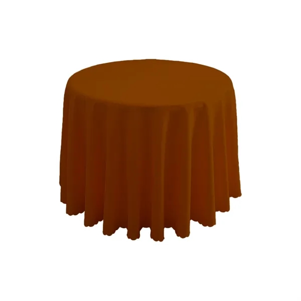 Round Polyester Tablecloth - Round Polyester Tablecloth - Image 16 of 17