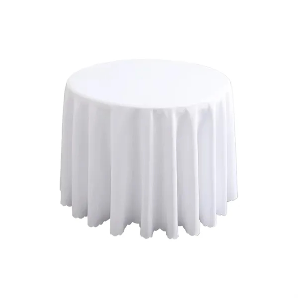 Round Polyester Tablecloth - Round Polyester Tablecloth - Image 17 of 17